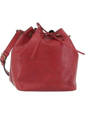 LOUIS VUITTON Epi Petit Noe Shoulder Bag Red M44107